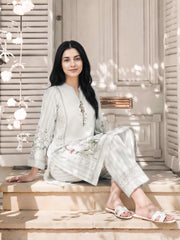 2 Piece Silk Suit- Embellished (Pret)