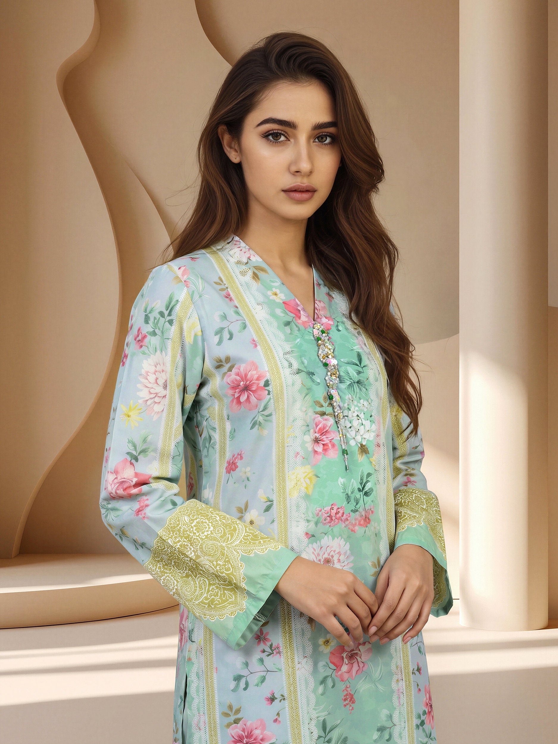 2 Piece Grip Suit- Embellished (Pret)