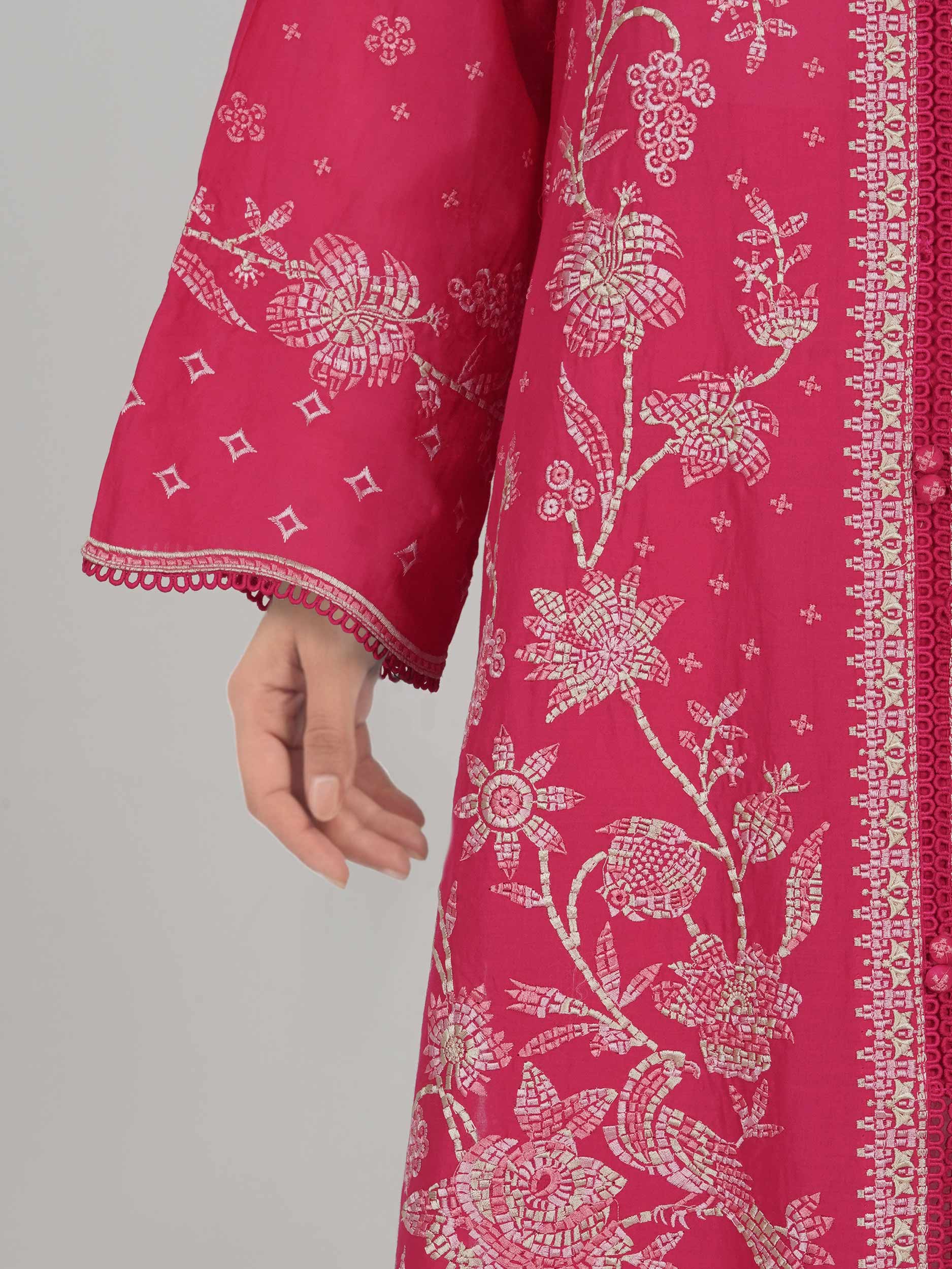 3 Piece Lawn Suit- Embroidered (Pret)