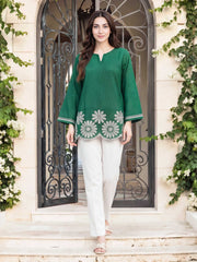 Lawn Texture Kurti- Embroidered (Pret)