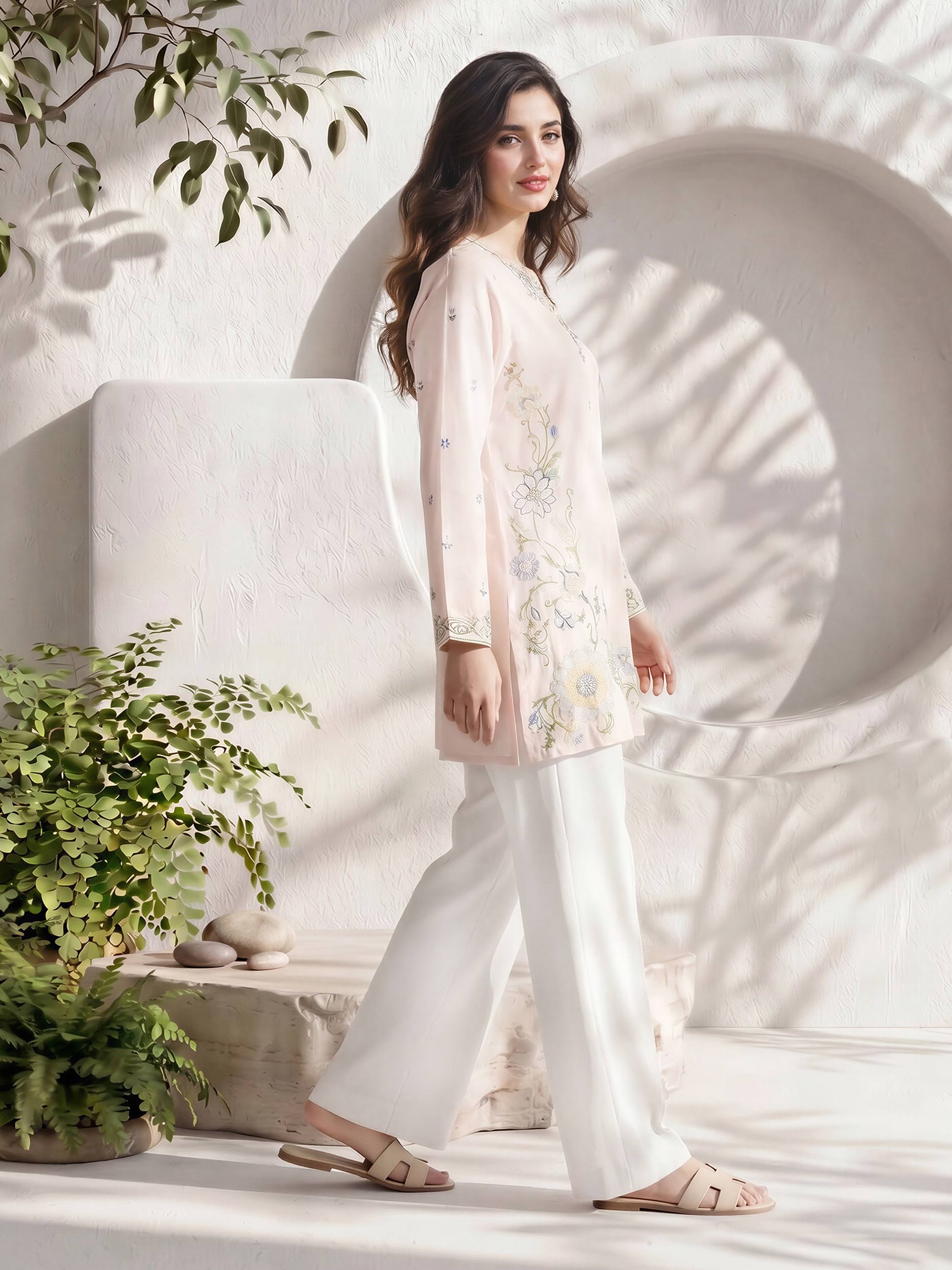 Lawn Kurti- Embroidered (Pret)