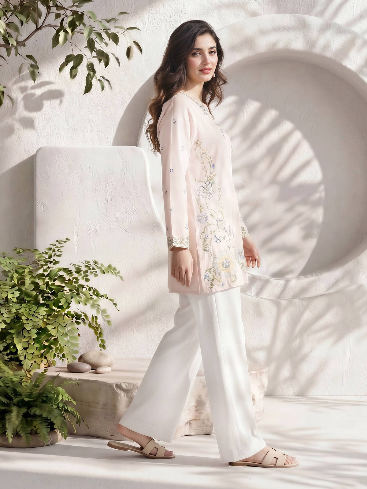 Lawn Kurti- Embroidered (Pret)