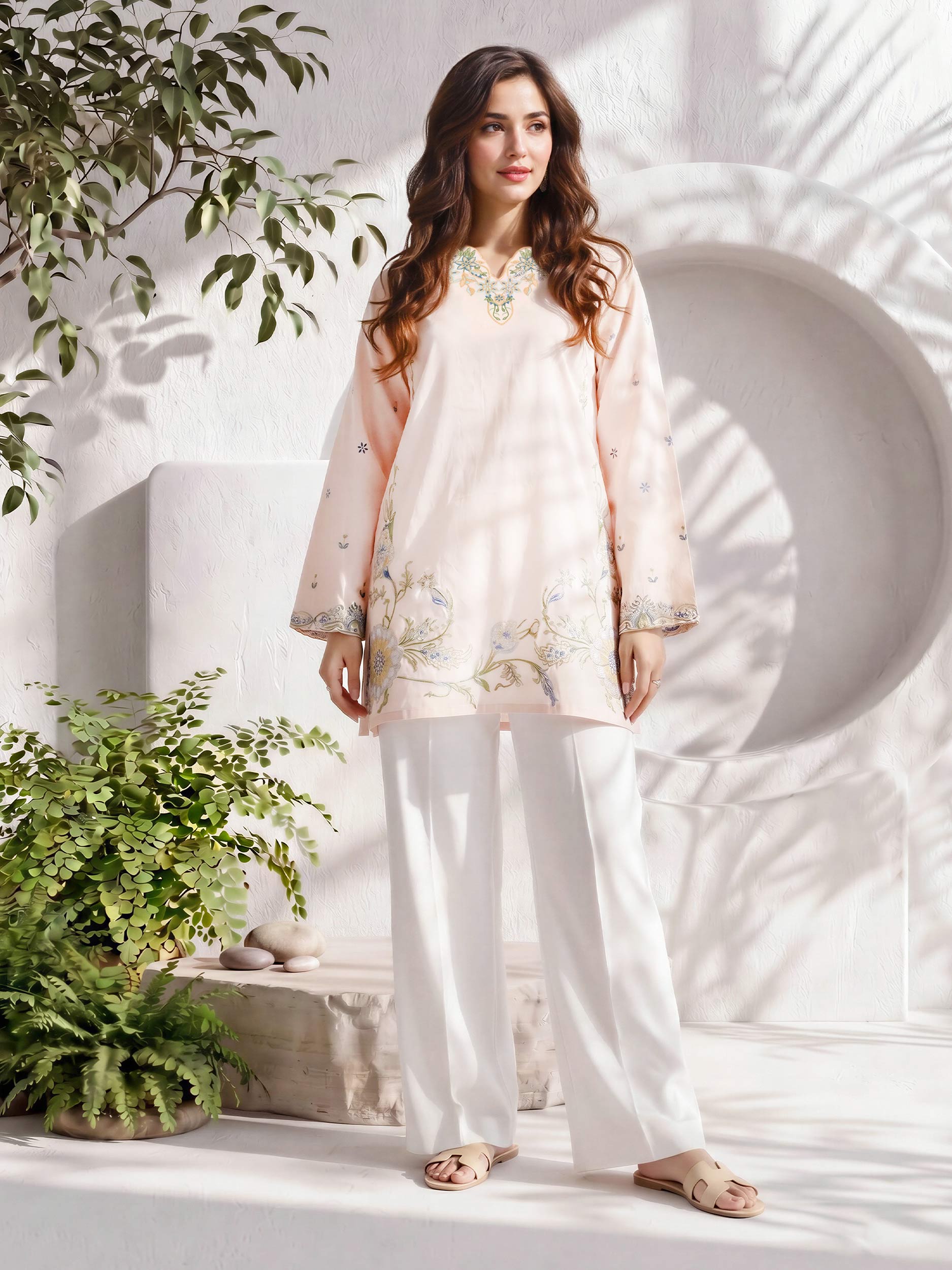 Lawn Kurti- Embroidered (Pret)