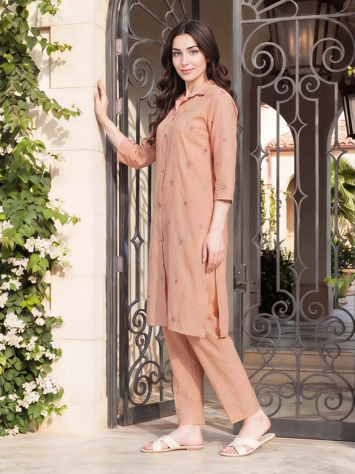 2 Piece Lawn Suit- Embroidered (Pret)