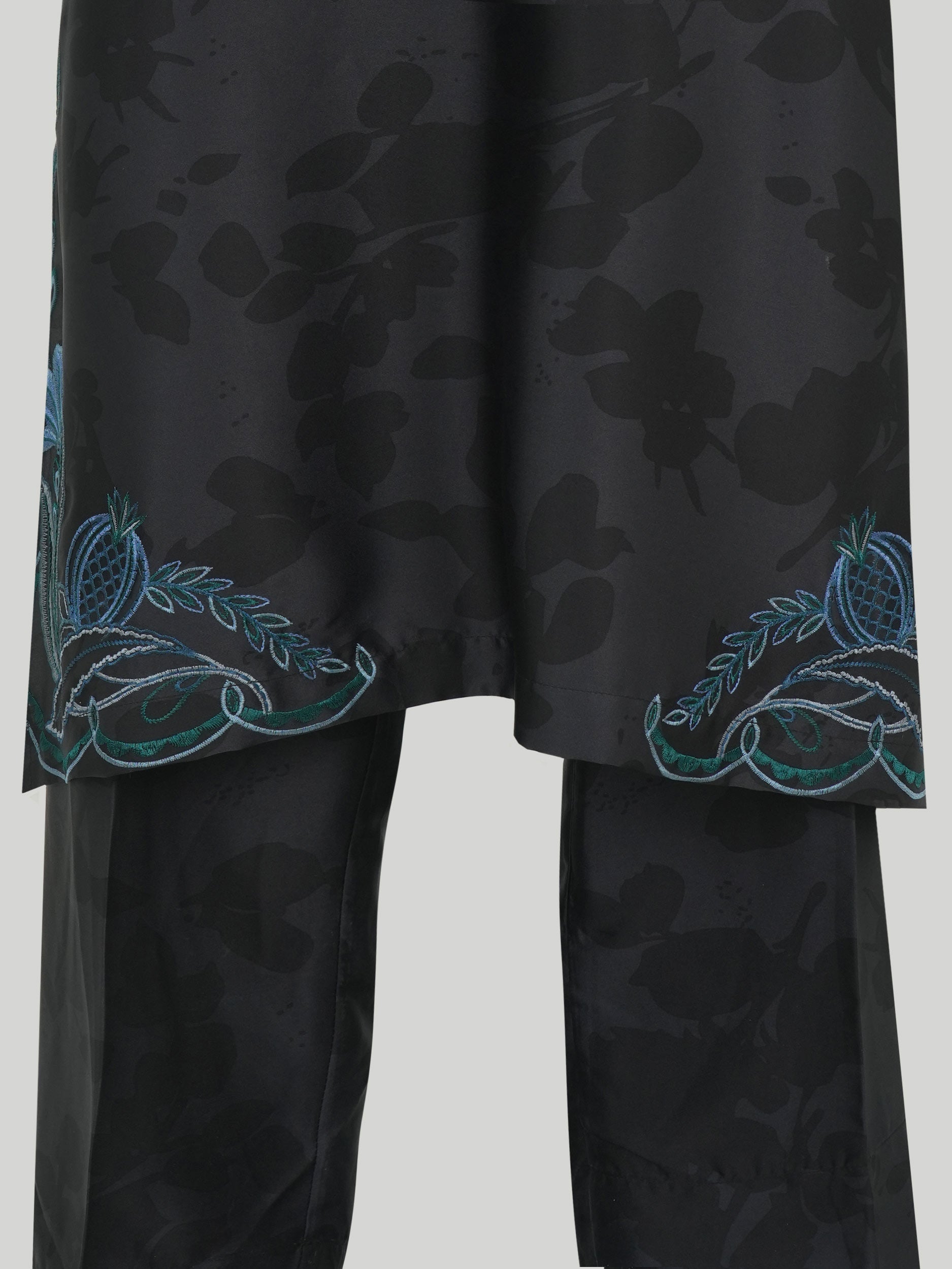 2 Piece Silk Suit- Embroidered (Pret)