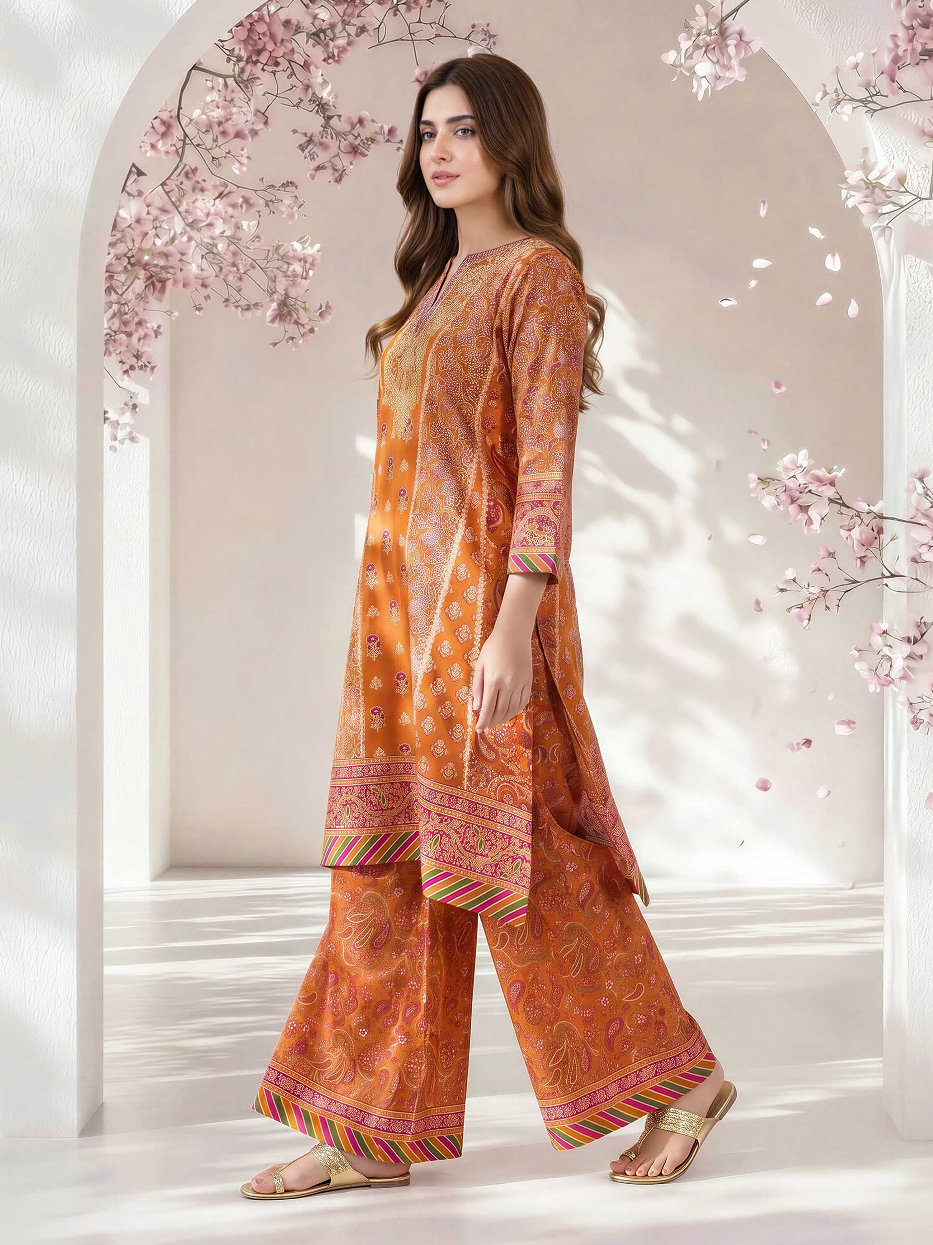 2 Piece Lawn Suit- Embroidered (Pret)