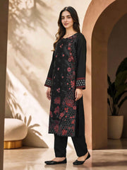 2 Piece Silk Suit- Embroidered (Pret)