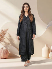 2 Piece Silk Suit- Embroidered (Pret)