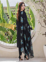 3 Piece Silk Suit- Embroidered (Pret)