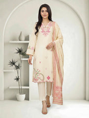 2 Piece Dobby Jacquard Suit- Embroidered (Pret)