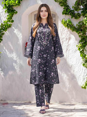 2 Piece Viscose Cotton Suit- Embroidered (Pret)
