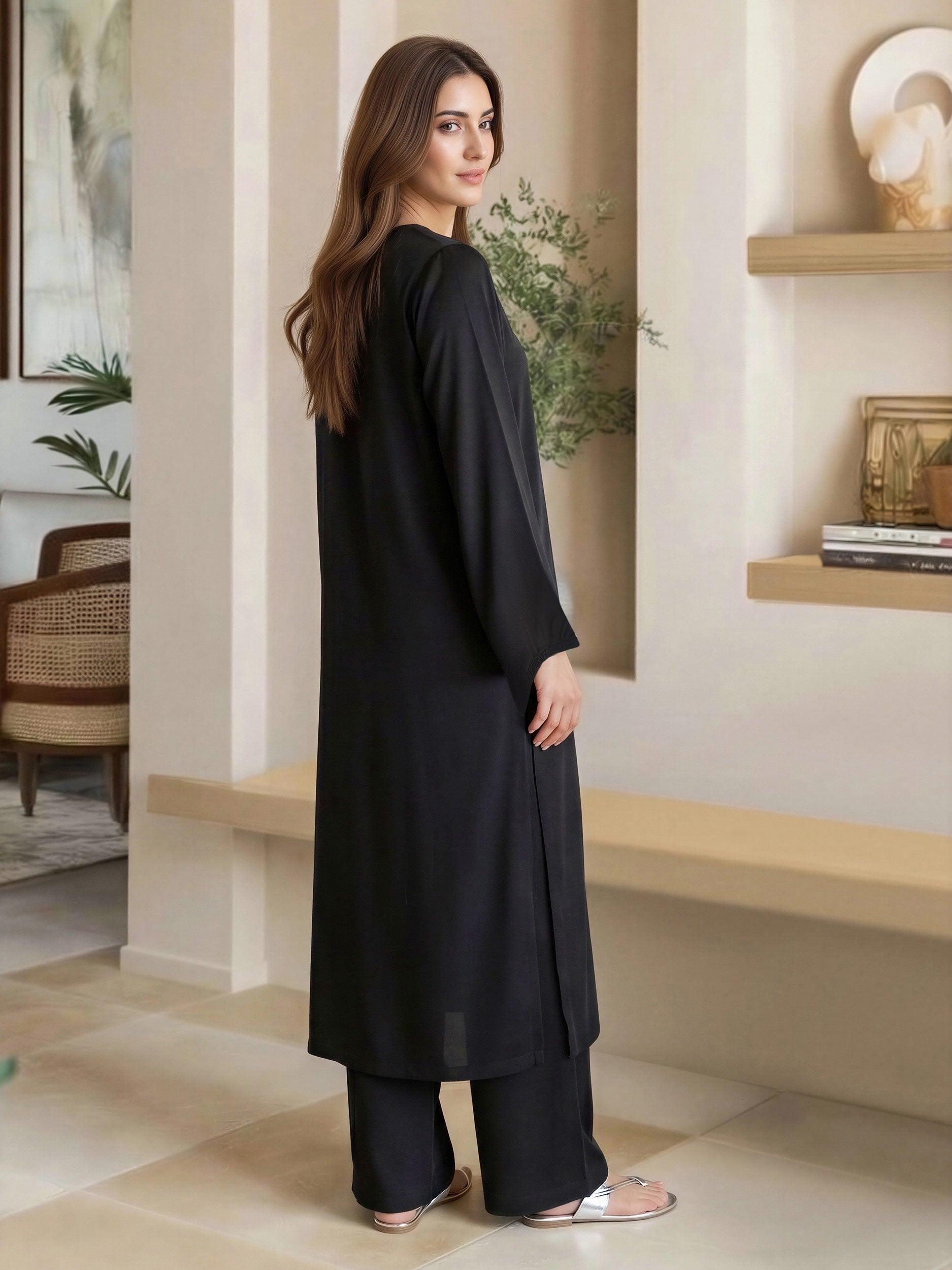 2 Piece Silk Suit (Pret)