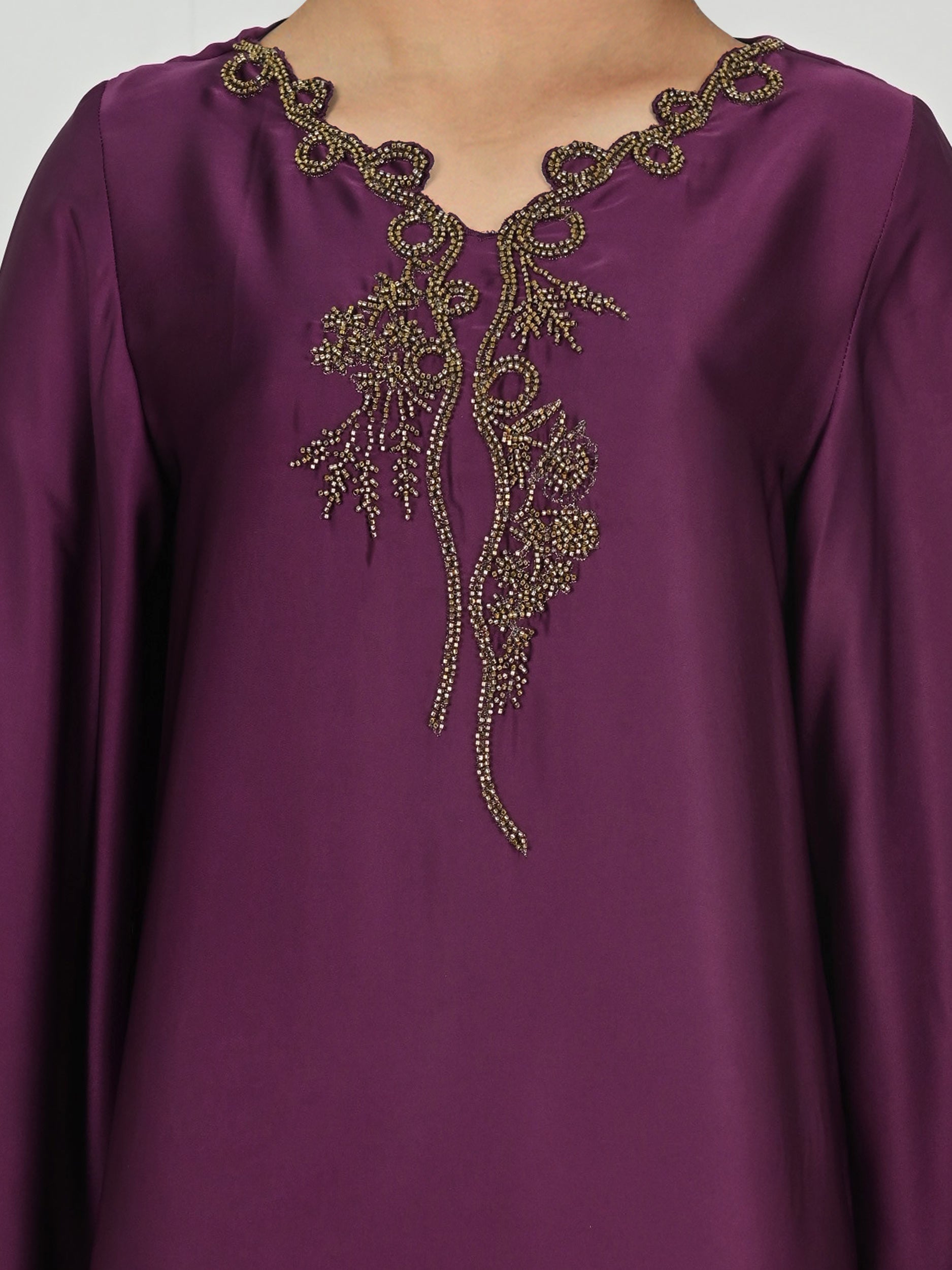 Silk Kaftan- Embellished (Pret)