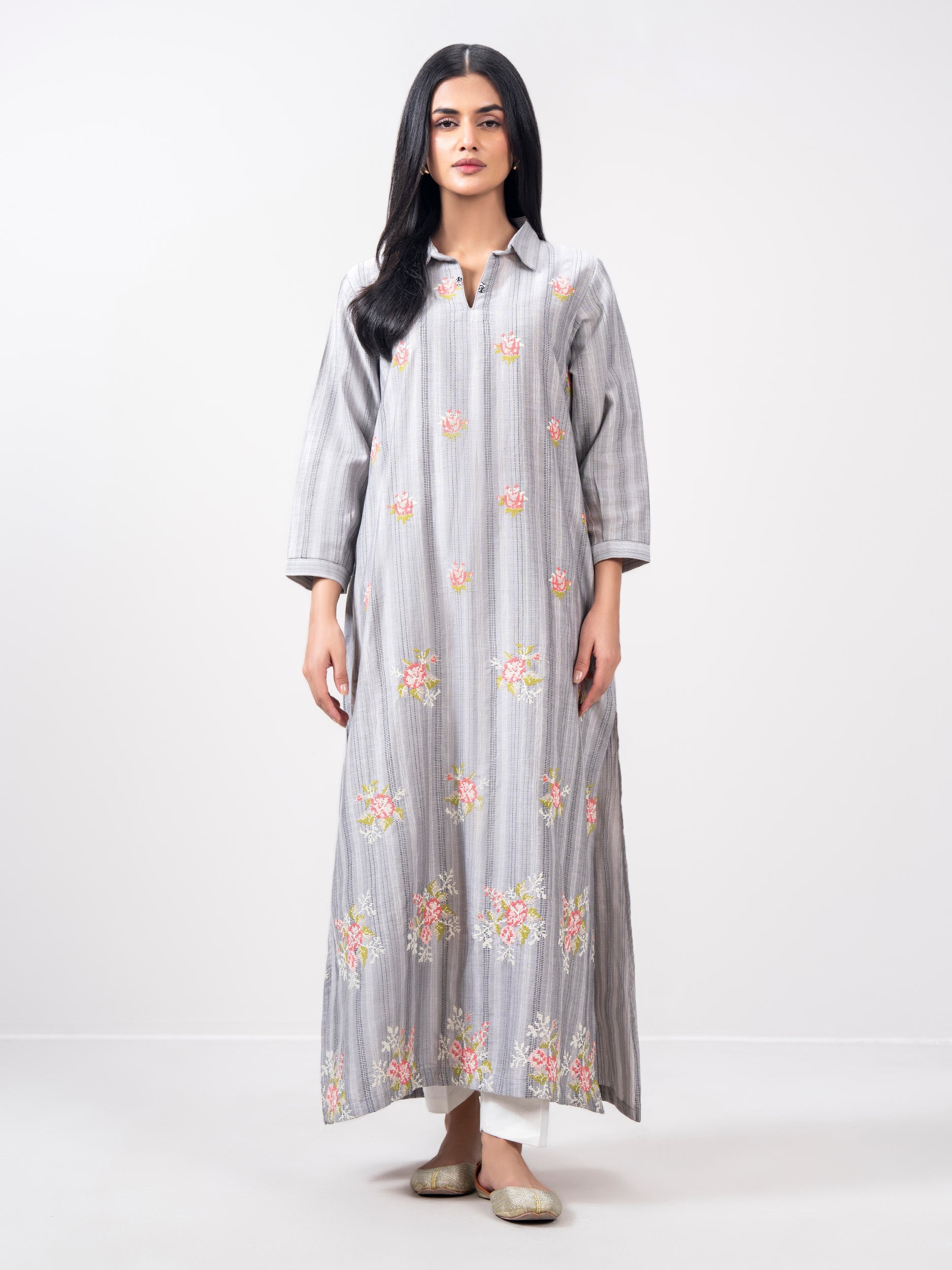 Yarn Dyed Shirt- Embroidered (Pret)