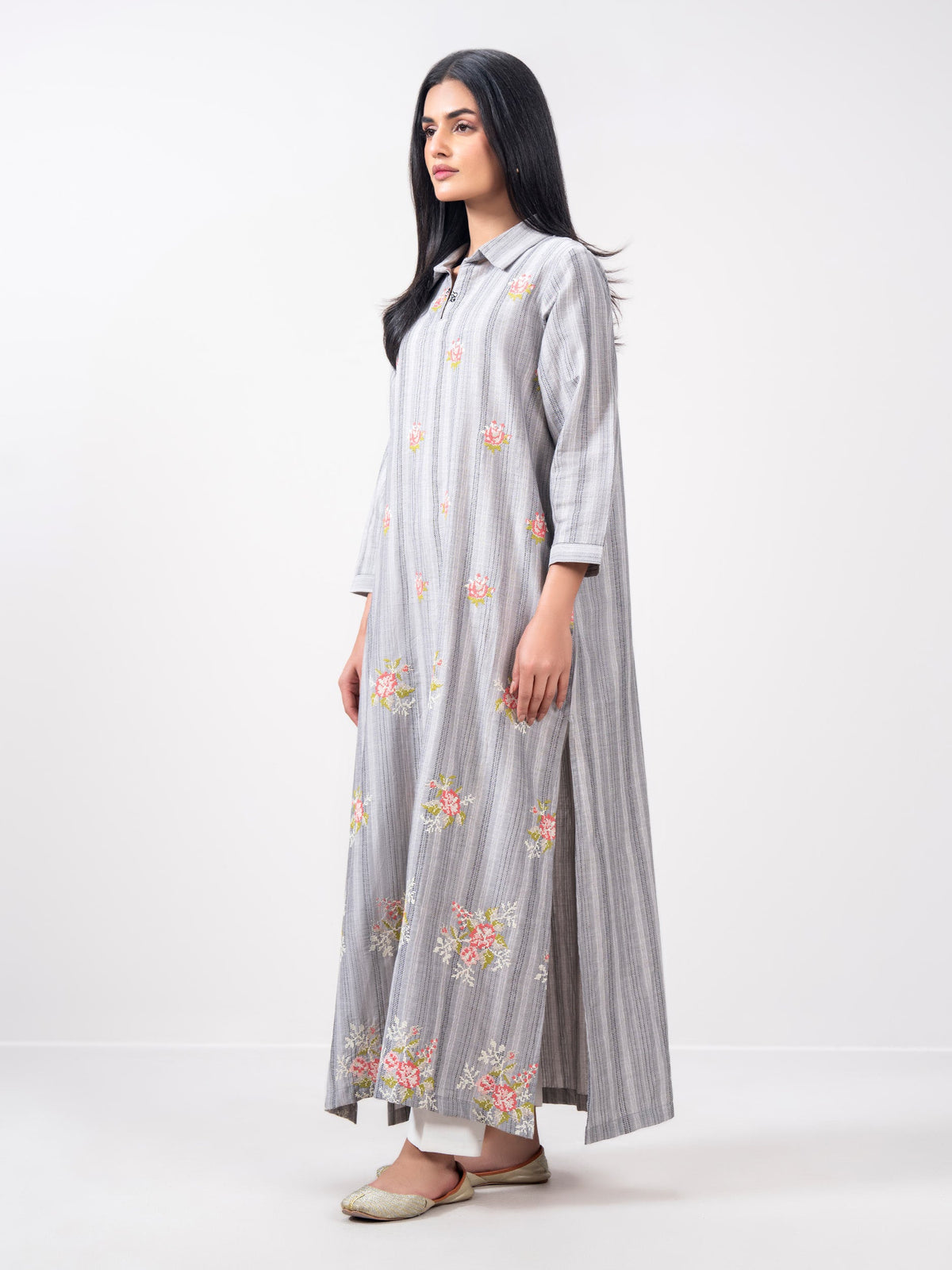 Yarn Dyed Shirt- Embroidered (Pret)