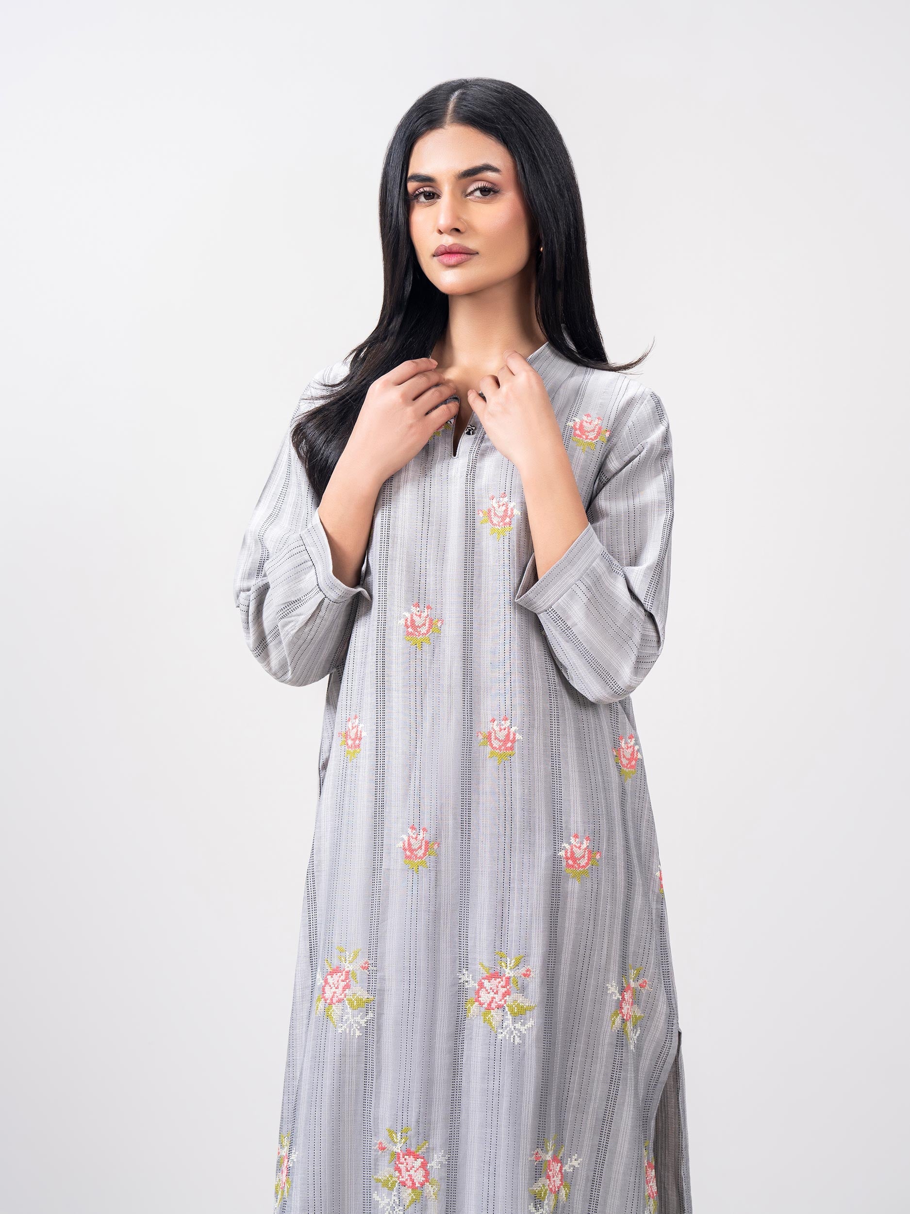 Yarn Dyed Shirt- Embroidered (Pret)