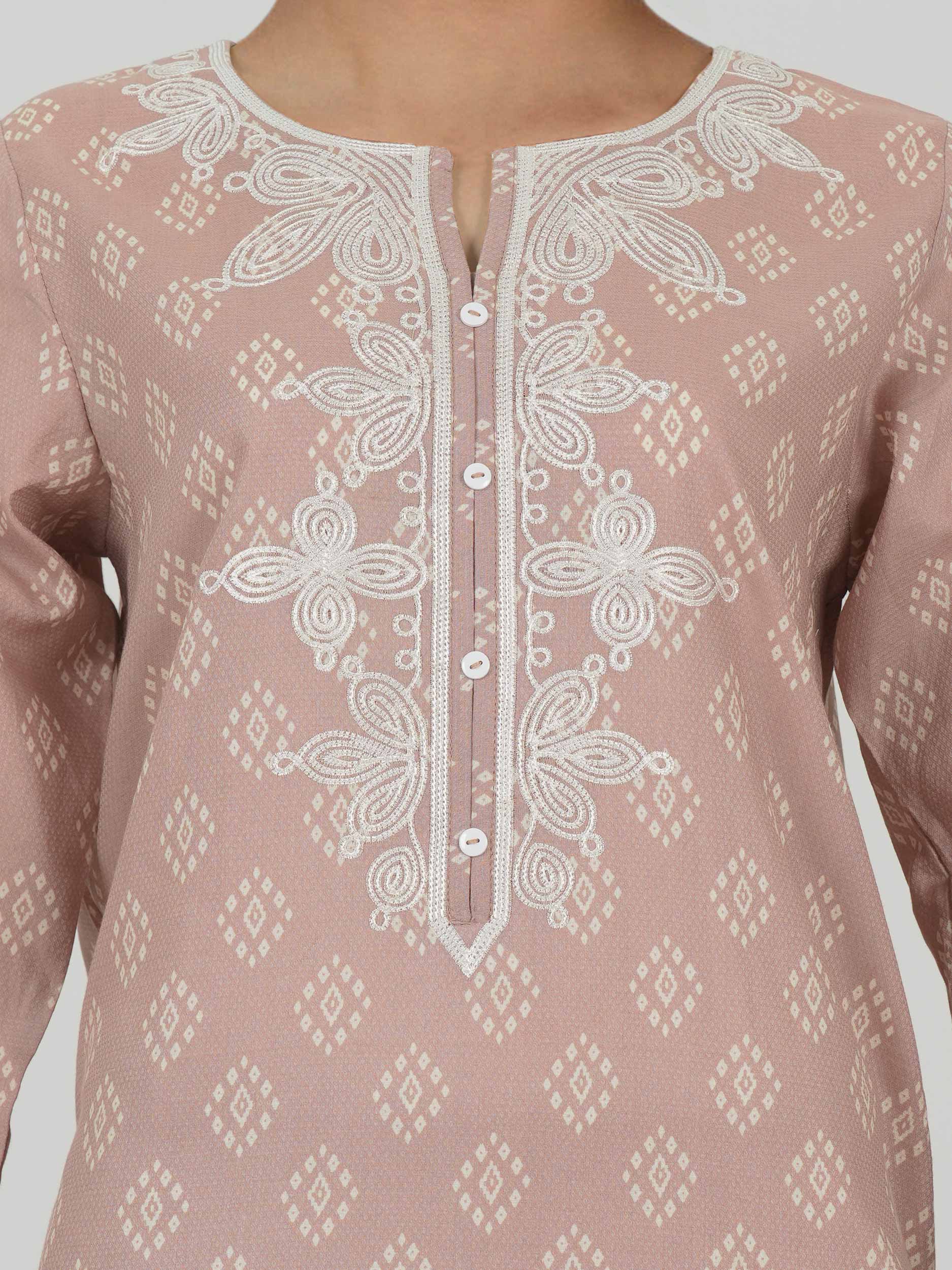 Lawn Texture Shirt- Embroidered (Pret)