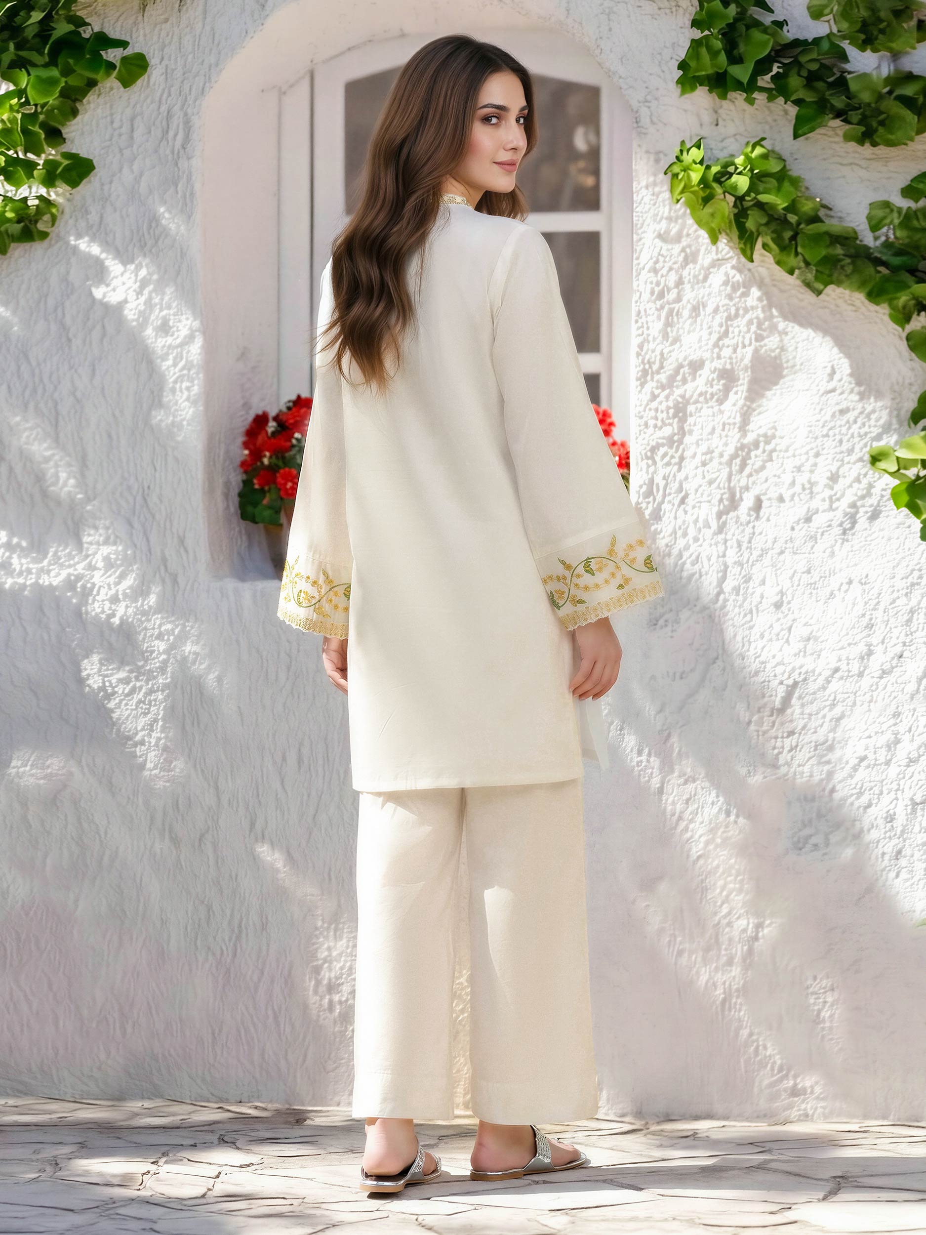 Lawn Shirt- Embroidered (Pret)