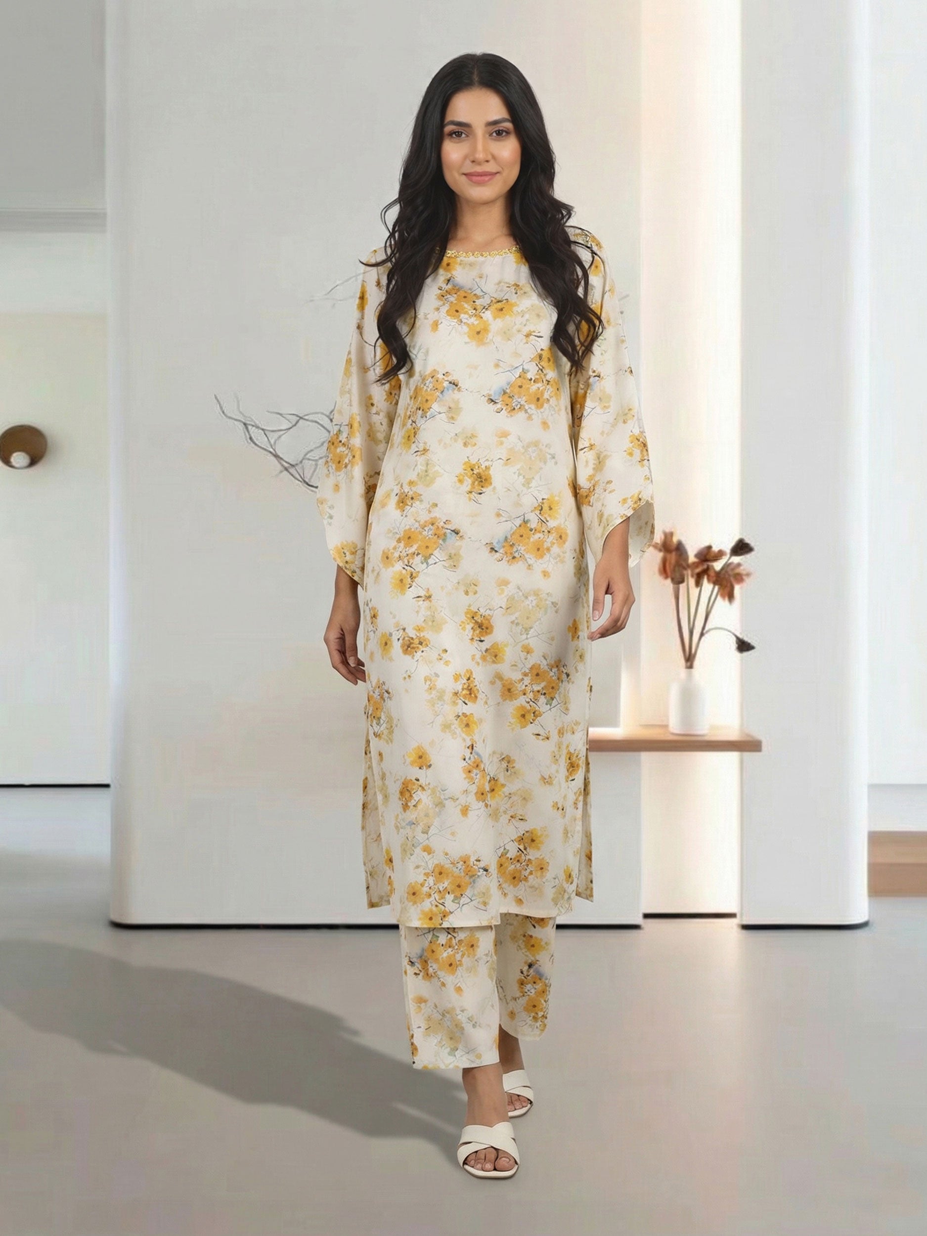 2 Piece Silk Suit (Pret)