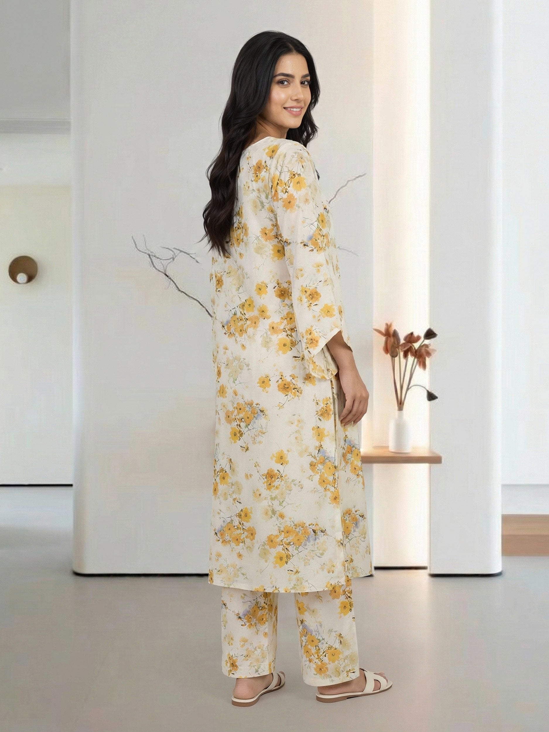 2 Piece Silk Suit (Pret)