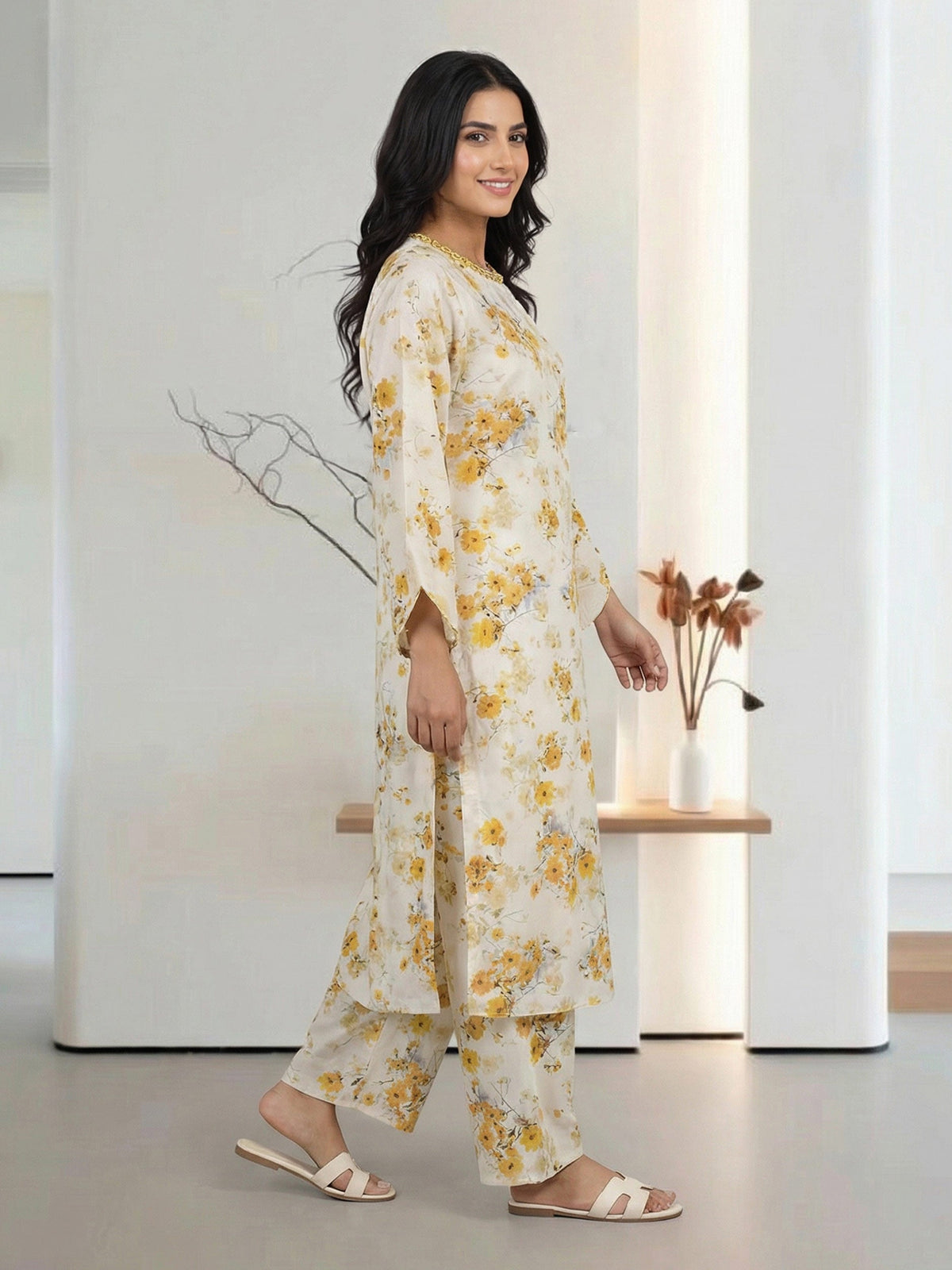 2 Piece Silk Suit (Pret)