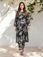 2 Piece Silk Suit- Embroidered (Pret)