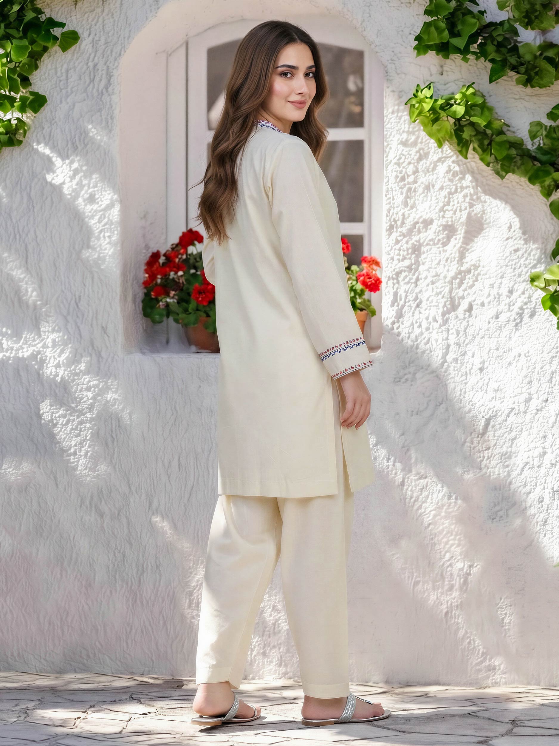 2 Piece Lawn Suit- Embroidered (Pret)