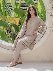 2 Piece Lawn Suit- Embroidered (Pret)