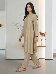 2 Piece Silk Suit-Embroidered (Pret)