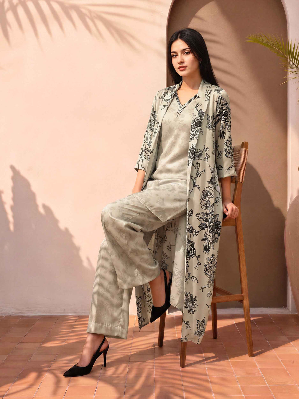 2 Piece Silk Suit (Pret)