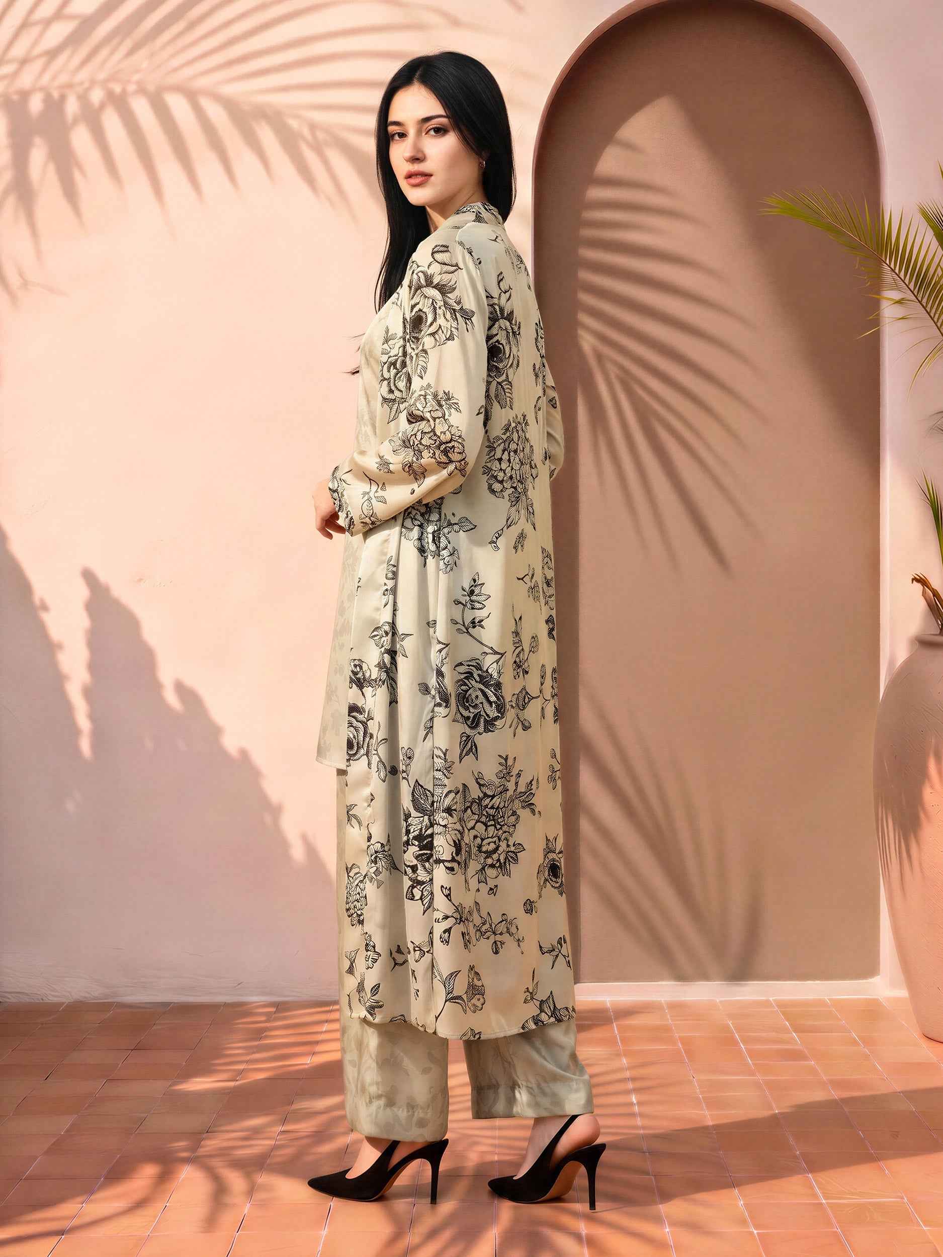 2 Piece Silk Suit (Pret)