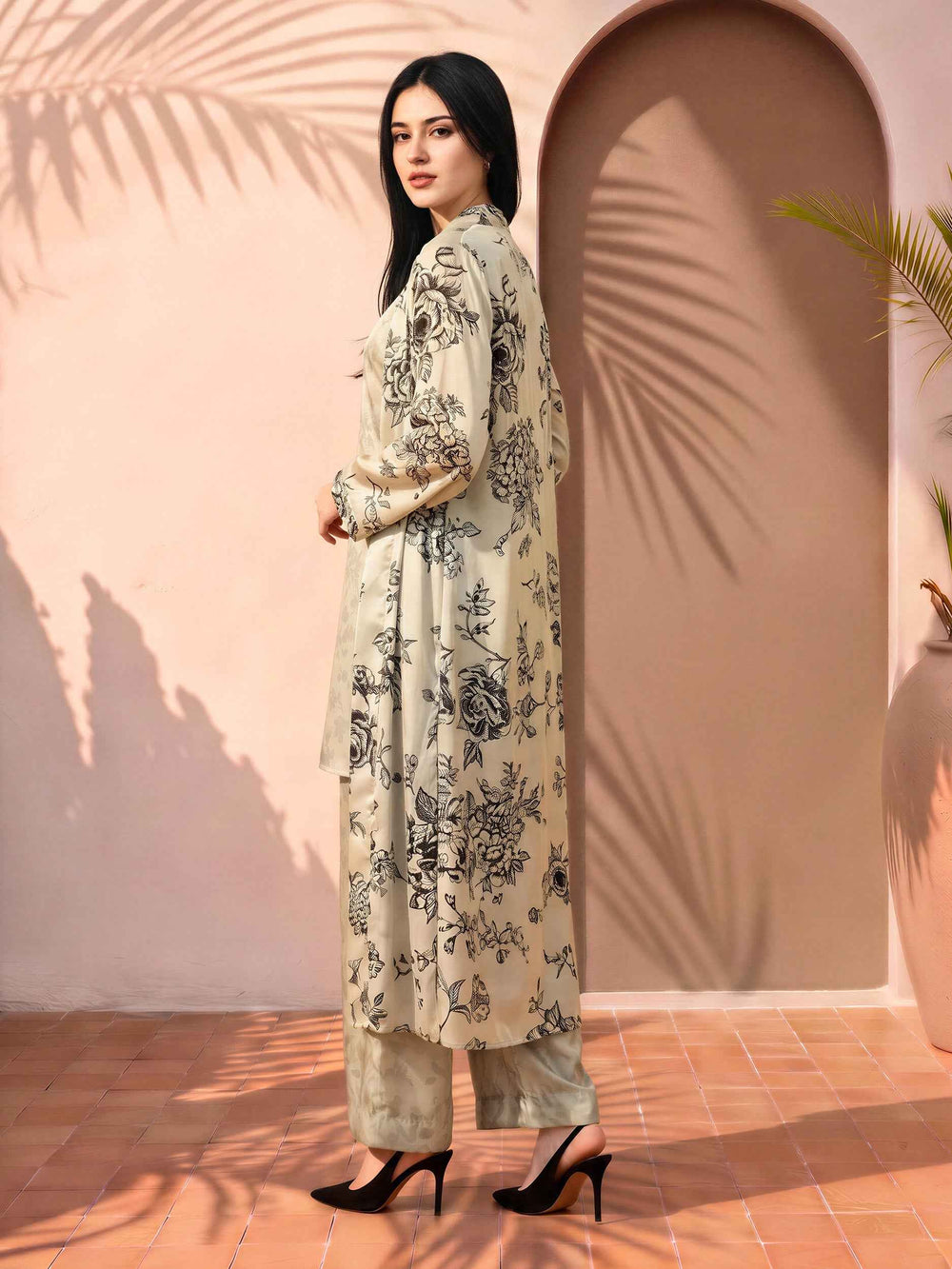 2 Piece Silk Suit (Pret)