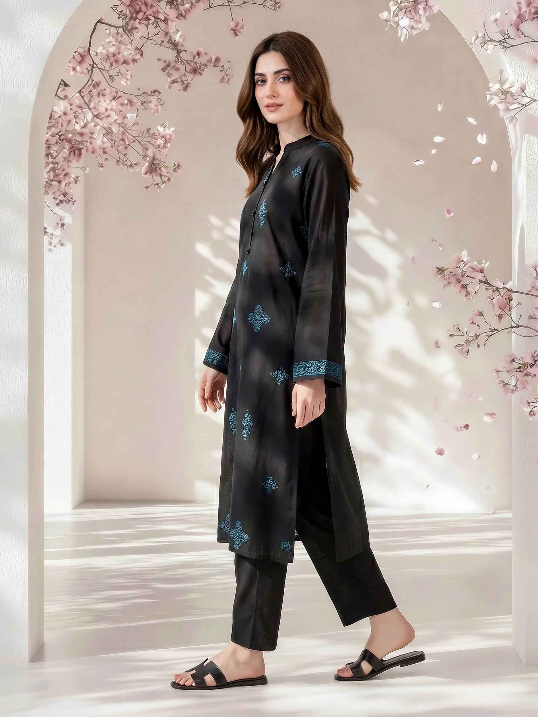 Lawn Shirt- Embroidered (Pret)