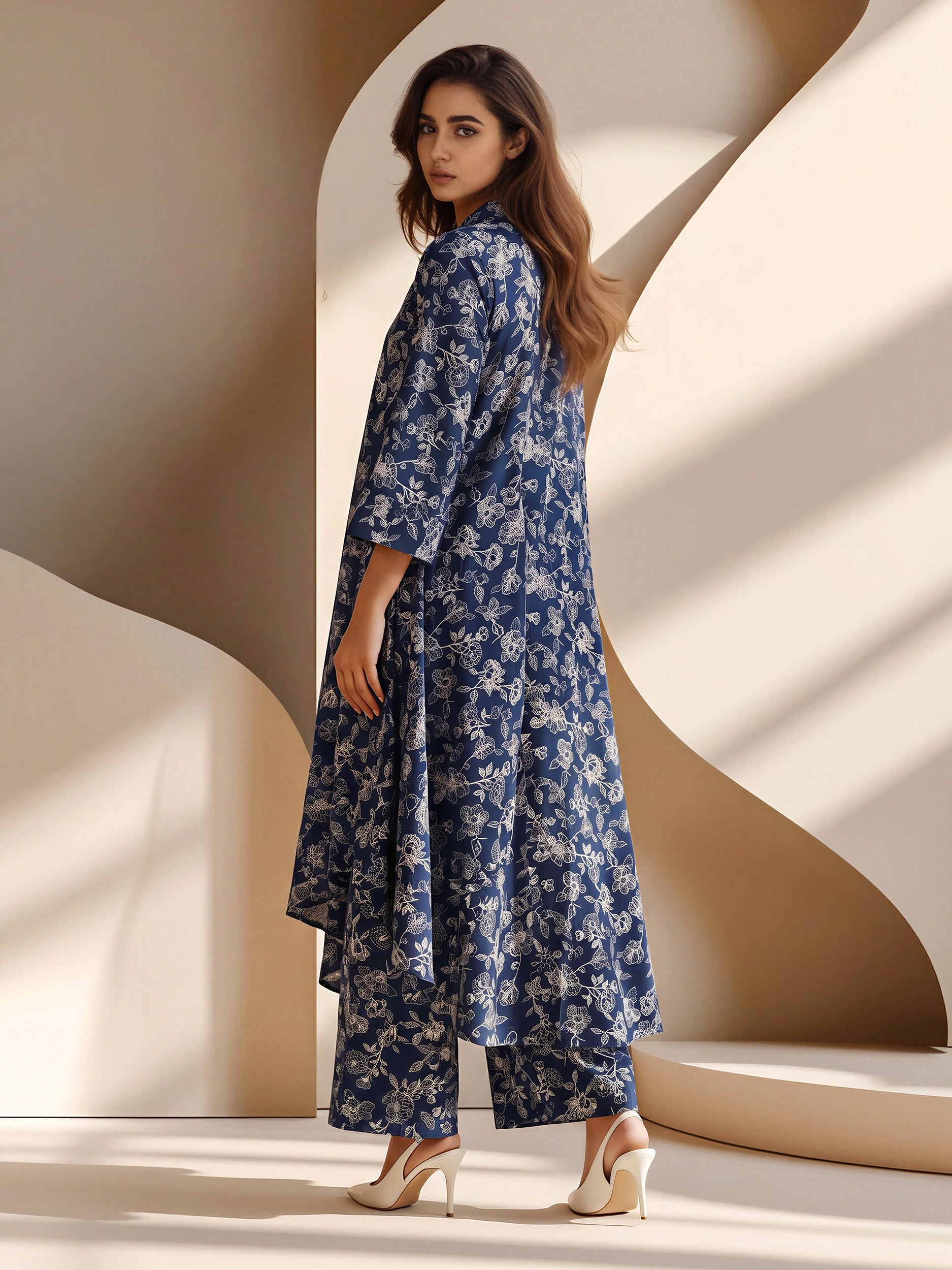 2 Piece Silk Suit (Pret)