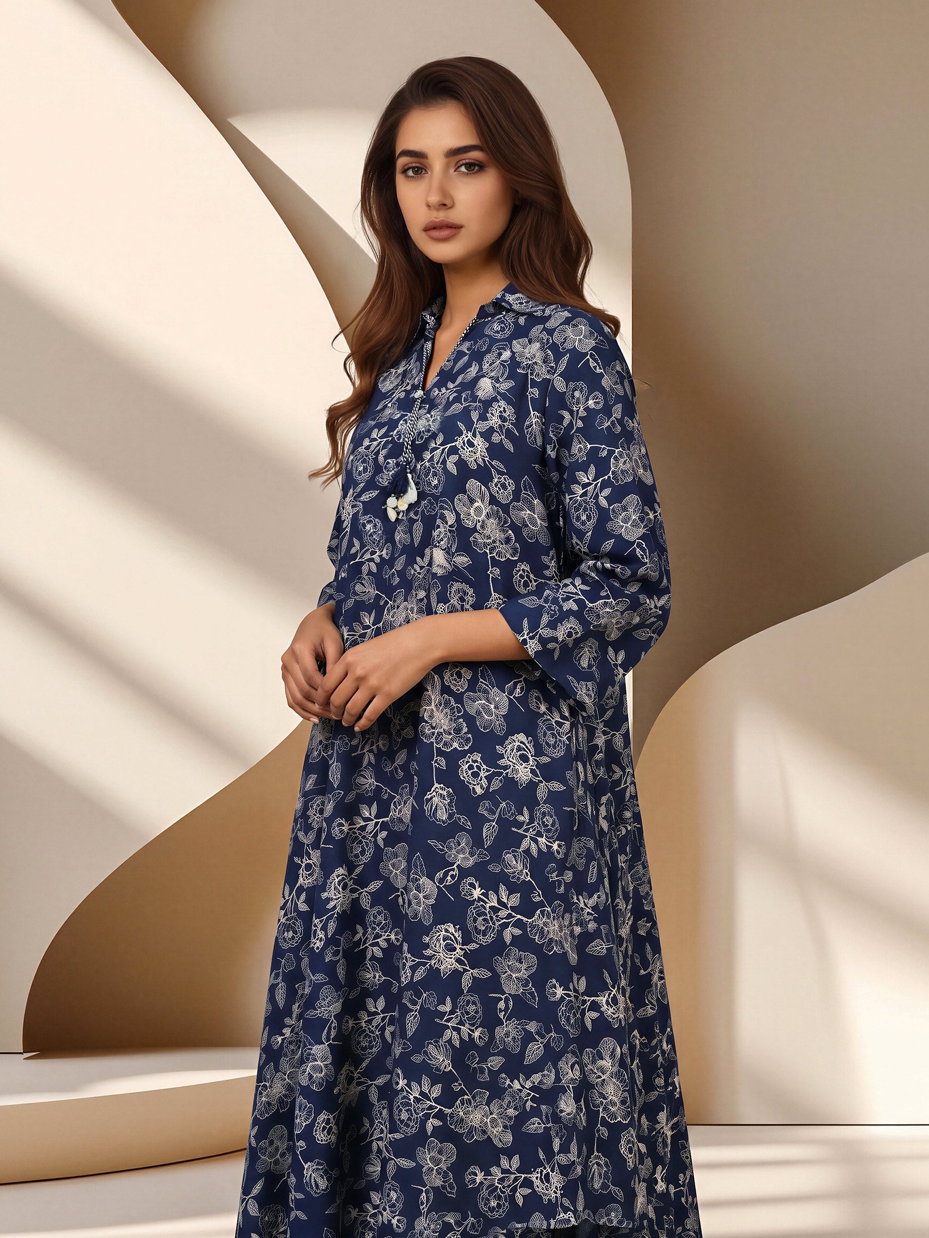 2 Piece Silk Suit (Pret)