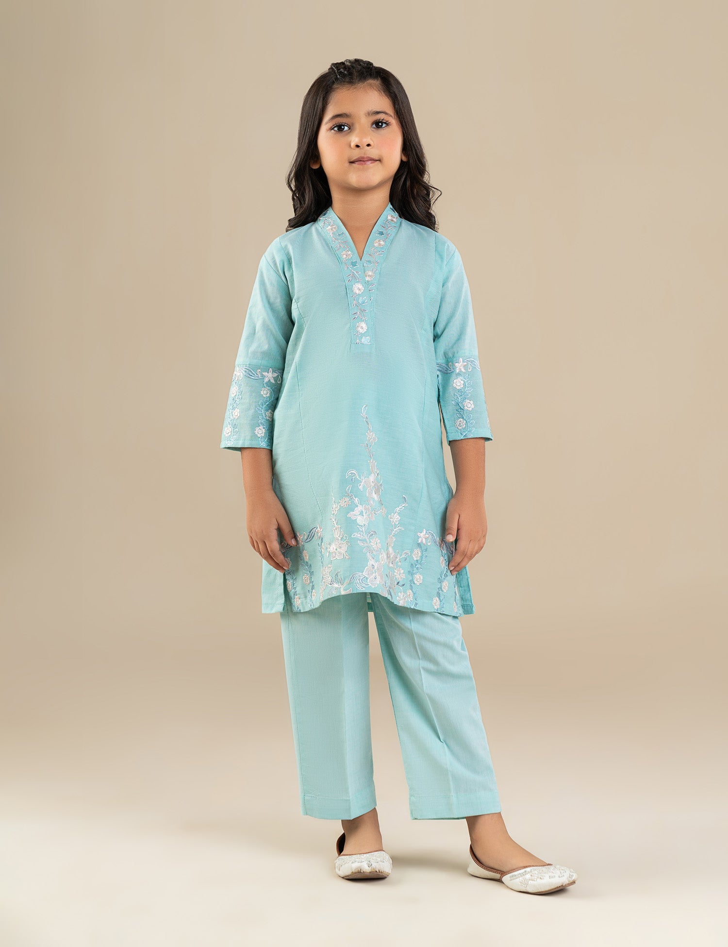2 PIECE TILLA EMBROIDERED SUIT