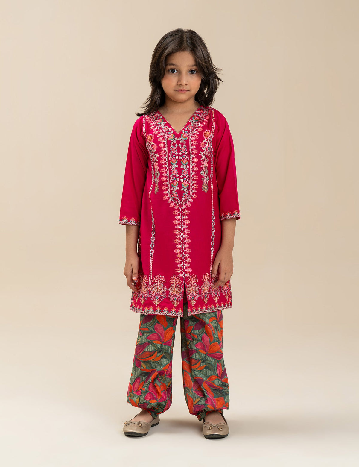 2 PIECE ETHNIC EMBROIDERED SUIT
