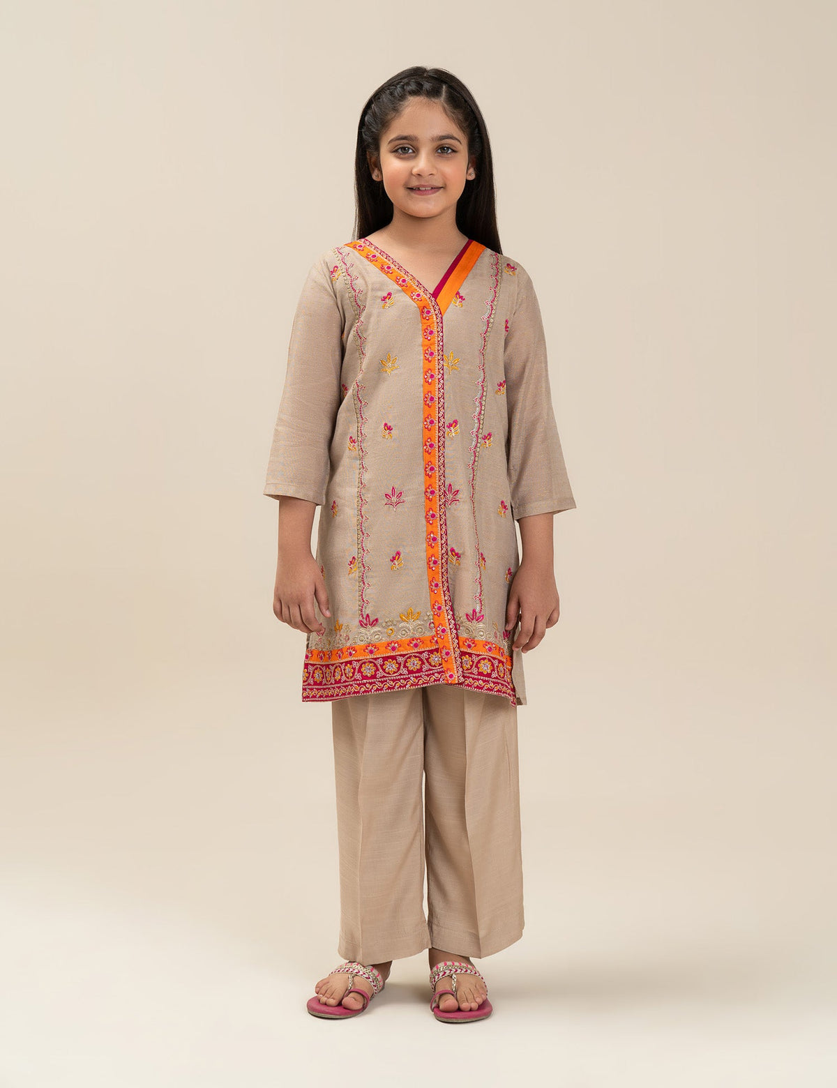 2 PIECE ETHNIC EMBROIDERED SUIT