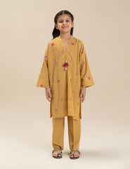 2 PIECE FLORAL EMBROIDERED SUIT