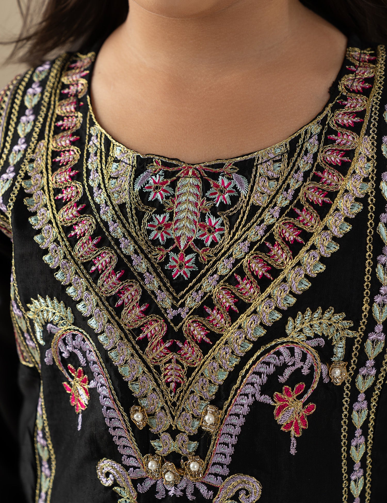 2 PIECE EMBROIDERED SUIT
