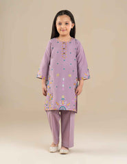 2 PIECE FLORAL EMBROIDERED SUIT
