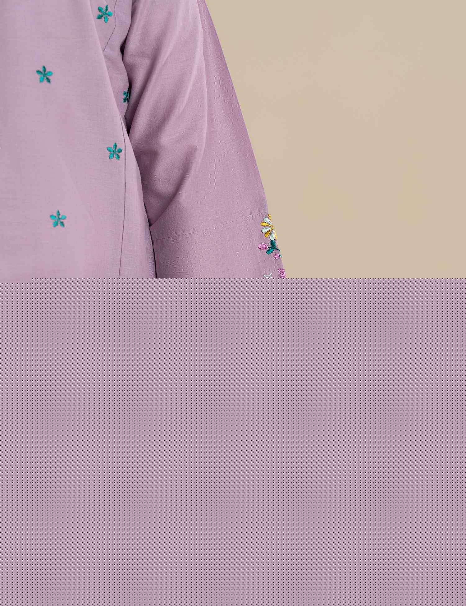 2 PIECE FLORAL EMBROIDERED SUIT