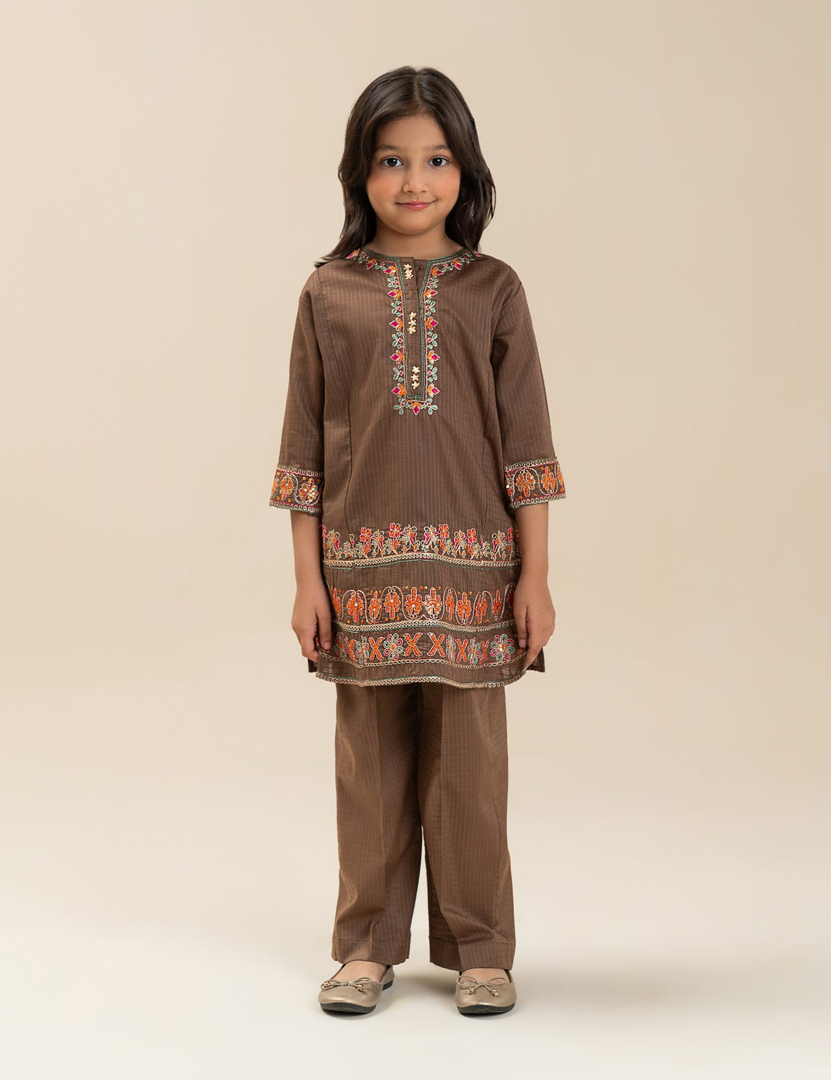 2 PIECE EMBROIDERED SUIT