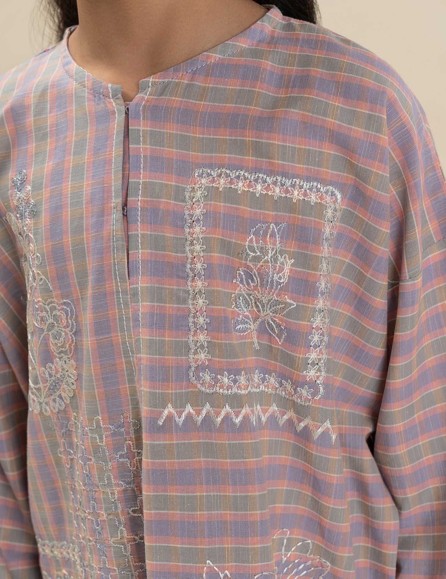2 PIECE EMBROIDERED SUIT