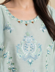2 PIECE FLORAL EMBROIDERED SUIT