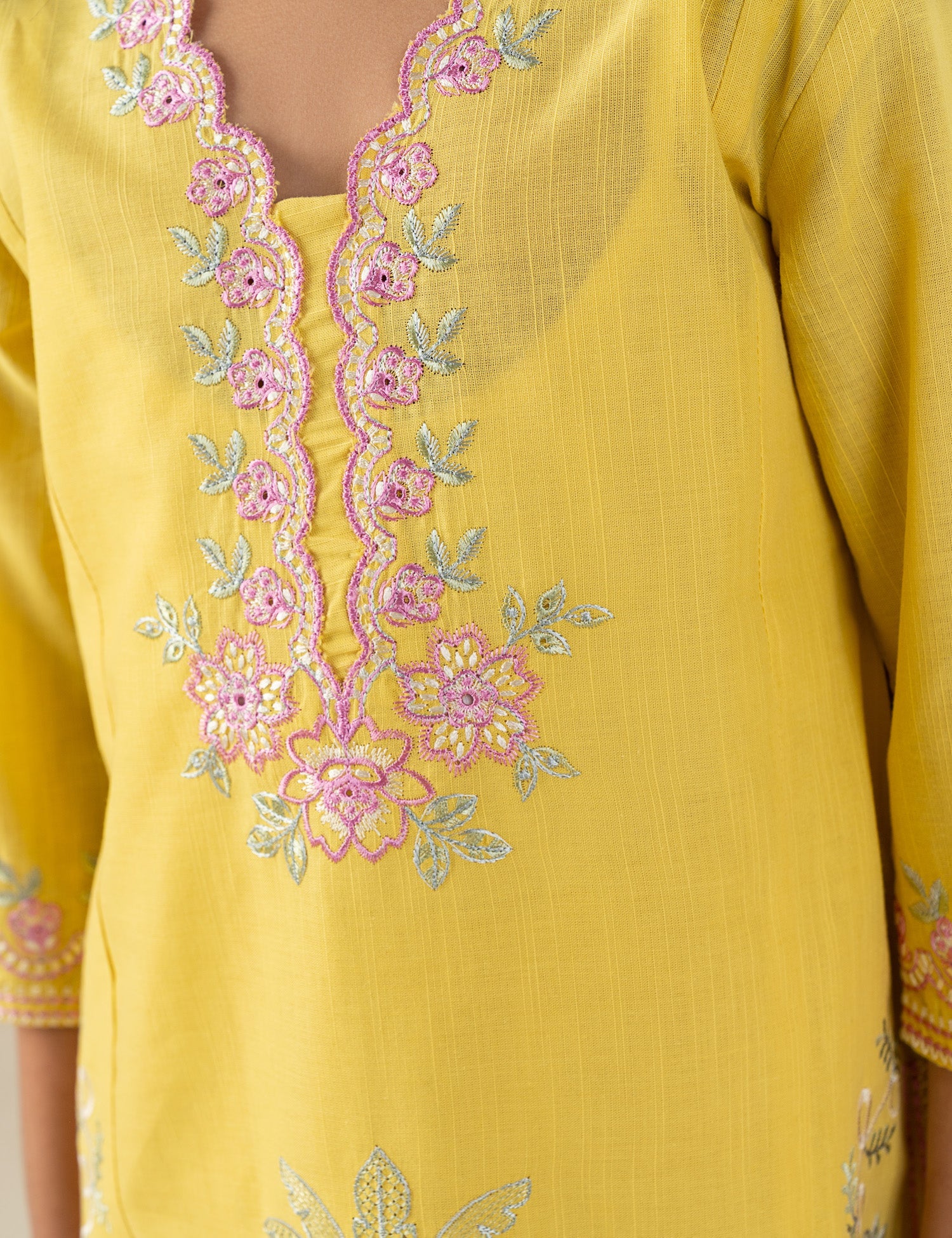 2 PIECE ETHNIC EMBROIDERED SUIT