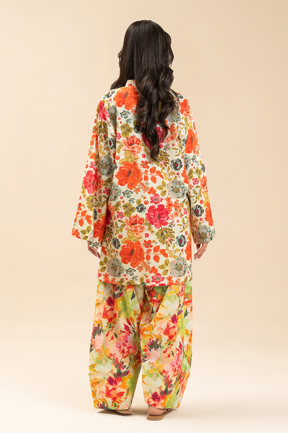 PRINTED LUREX LAWN SHIRT (PRET)
