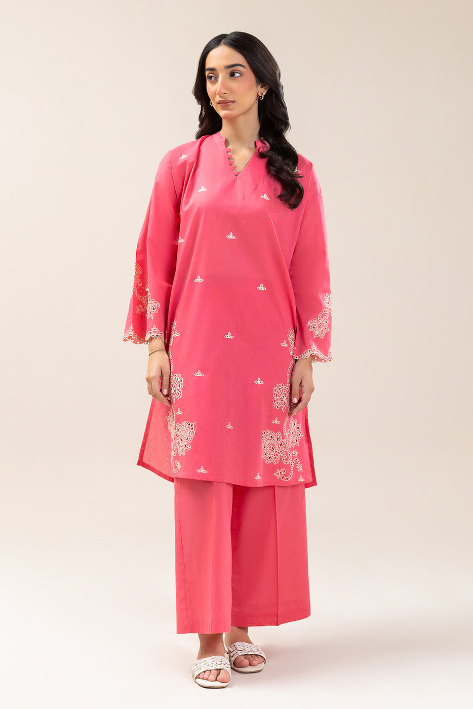 2 PIECE EMBROIDERED LAWN SUIT (PRET)