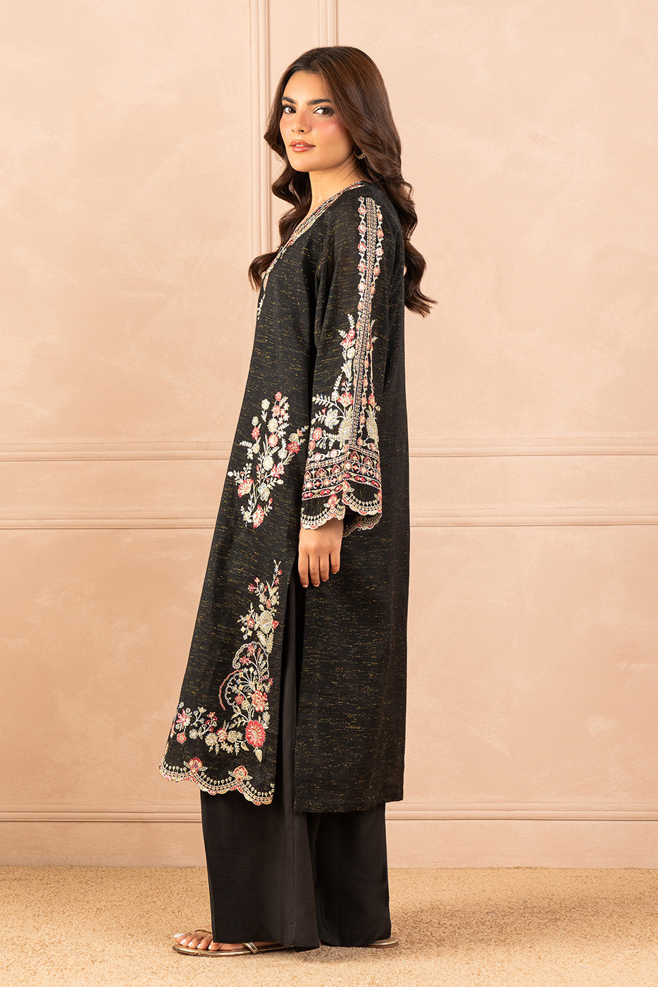 EMBROIDERED ZARI JACQUARD SHIRT (LUXURY PRET)