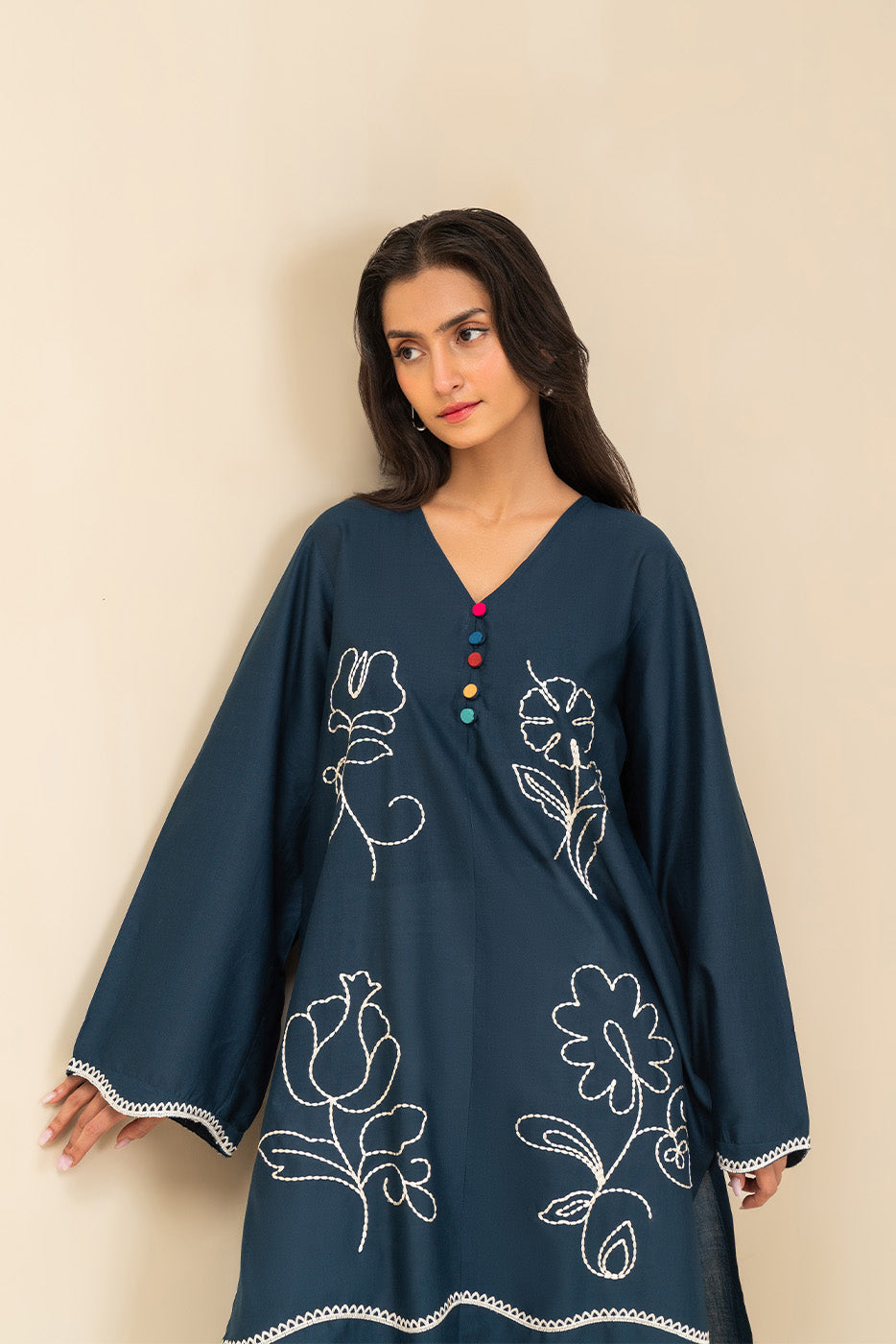 EMBROIDERED LAWN SHIRT (PRET)